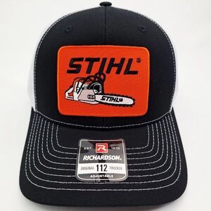 STIHL Black and Orange Trucker Hat